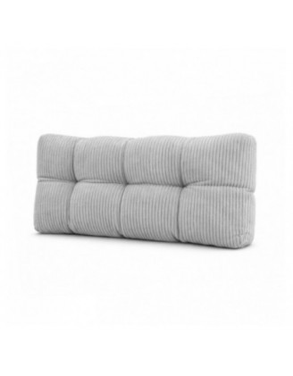 Rückenkissen für Paletten | Gesteppt | Cordstoff | 120x40 cm | Farbe Grau