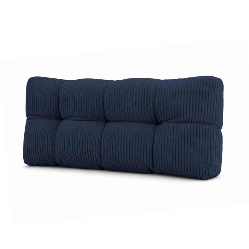 Rückenkissen für Paletten | Gesteppt | Cordstoff | 120x40 cm | Farbe Dunkelblau