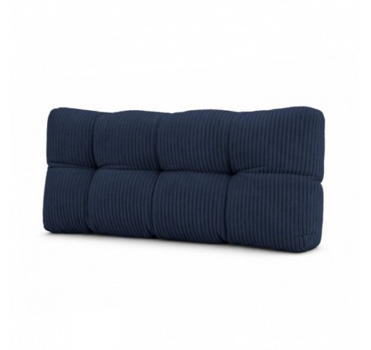 Rückenkissen für Paletten | Gesteppt | Cordstoff | 120x40 cm | Farbe Dunkelblau