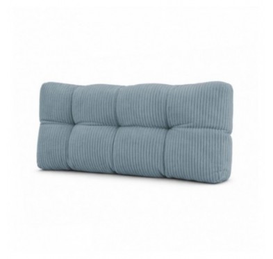 Rückenkissen für Paletten | Gesteppt | Cordstoff | 120x40 cm | Farbe Blau