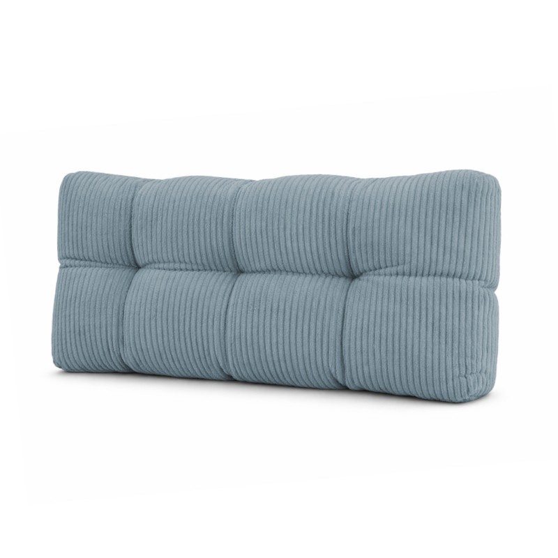 Rückenkissen für Paletten | Gesteppt | Cordstoff | 120x40 cm | Farbe Blau