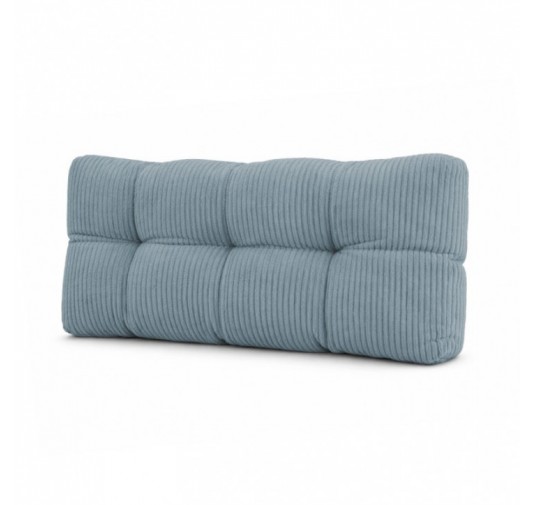 Rückenkissen für Paletten | Gesteppt | Cordstoff | 120x40 cm | Farbe Blau