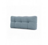 Rückenkissen für Paletten | Gesteppt | Cordstoff | 120x40 cm | Farbe Blau