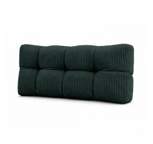 Rückenkissen für Paletten | Gesteppt | Cordstoff | 120x40 cm | Farbe Dunkelgrün