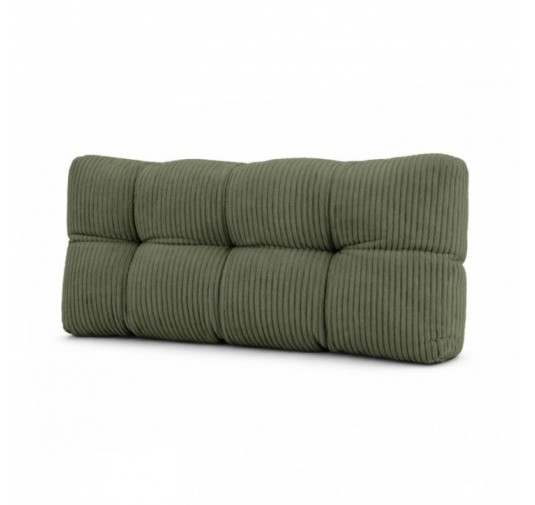 Rückenkissen für Paletten | Gesteppt | Cordstoff | 120x40 cm | Farbe Grün
