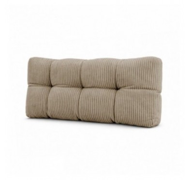 Rückenkissen für Paletten | Gesteppt | Cordstoff | 120x40 cm | Farbe Braun