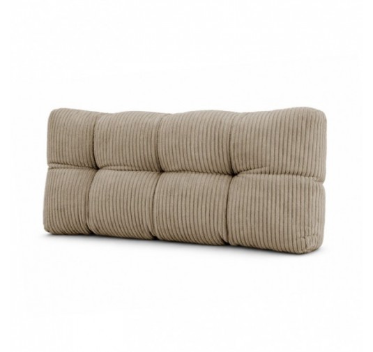 Rückenkissen für Paletten | Gesteppt | Cordstoff | 120x40 cm | Farbe Braun