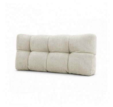 Rückenkissen für Paletten | Gesteppt | Cordstoff | 120x40 cm | Farbe Dunkelbeige