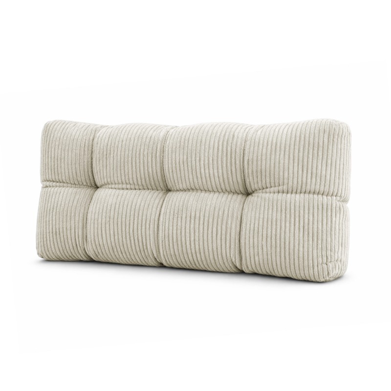Rückenkissen für Paletten | Gesteppt | Cordstoff | 120x40 cm | Farbe Dunkelbeige