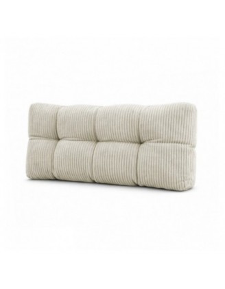 Rückenkissen für Paletten | Gesteppt | Cordstoff | 120x40 cm | Farbe Dunkelbeige