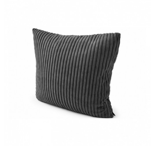 Dekokissen für Paletten | Gesteppt | Cordstoff | 40x40 cm | Farbe Dunkelgrau