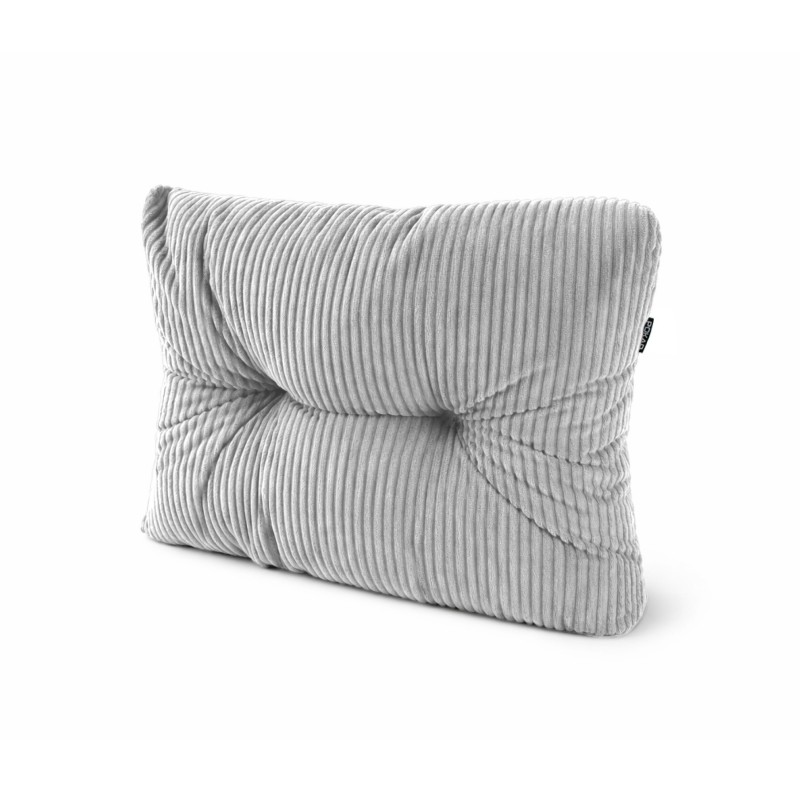 Seitenkissen für Paletten | Gesteppt | Cordstoff | 60x40 cm | Farbe Grau