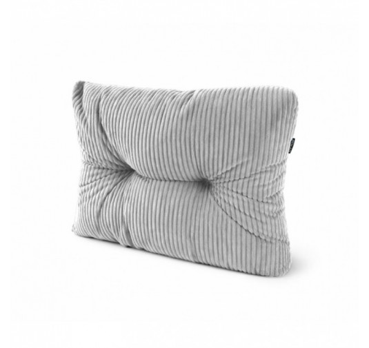 Seitenkissen für Paletten | Gesteppt | Cordstoff | 60x40 cm | Farbe Grau