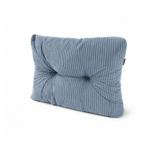 Seitenkissen für Paletten | Gesteppt | Cordstoff | 60x40 cm | Farbe Blau
