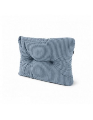Seitenkissen für Paletten | Gesteppt | Cordstoff | 60x40 cm | Farbe Blau