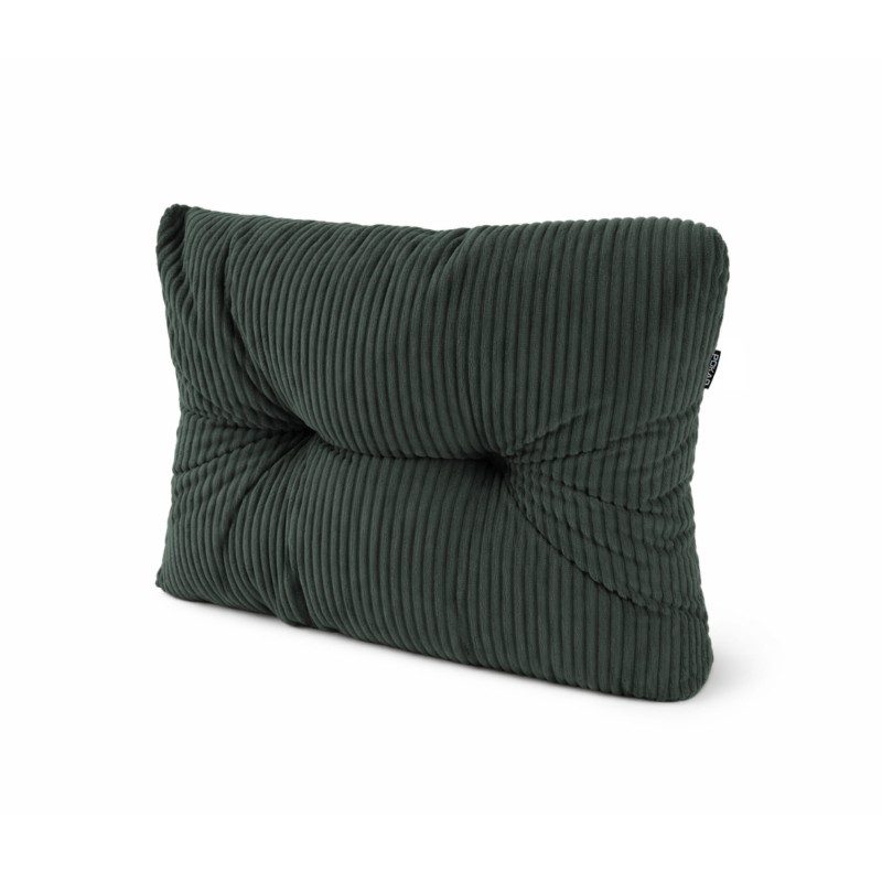 Seitenkissen für Paletten | Gesteppt | Cordstoff | 60x40 cm | Farbe Dunkelgrün