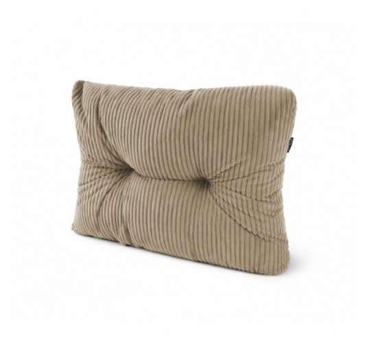 Seitenkissen für Paletten | Gesteppt | Cordstoff | 60x40 cm | Farbe Braun