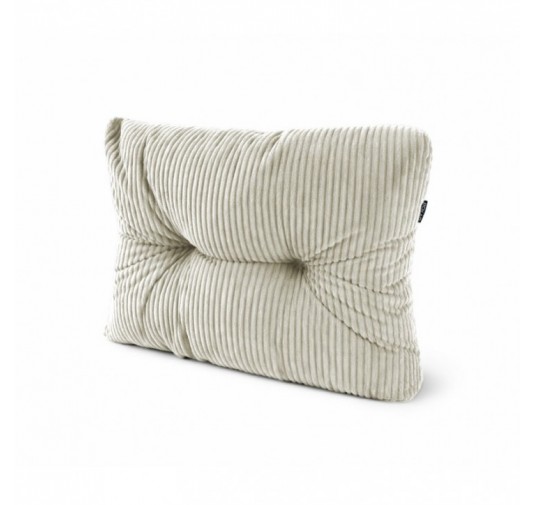 Seitenkissen für Paletten | Gesteppt | Cordstoff | 60x40 cm | Farbe Dunkelbeige