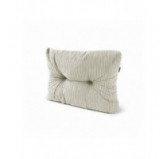 Seitenkissen für Paletten | Gesteppt | Cordstoff | 60x40 cm | Farbe Dunkelbeige