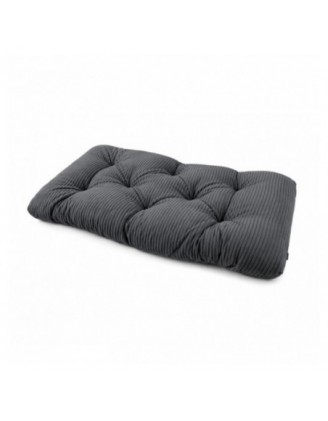 Sitzkissen für Paletten | Gesteppt | Cordstoff | 120x60 cm | Farbe Dunkelgrau