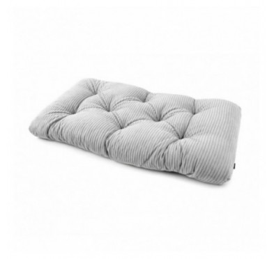 Sitzkissen für Paletten | Gesteppt | Cordstoff | 120x60 cm | Farbe Grau