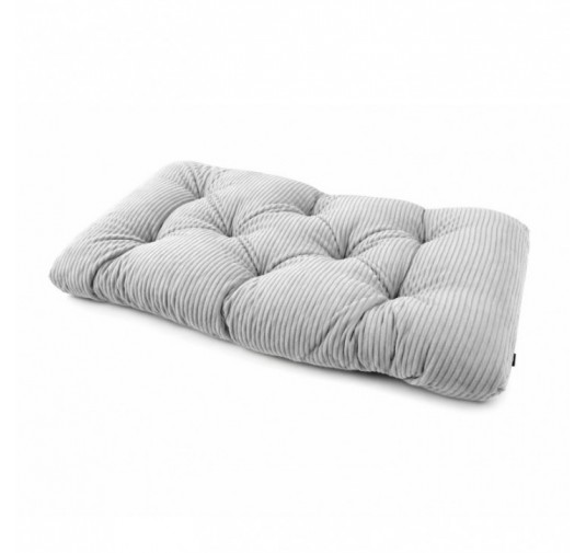 Sitzkissen für Paletten | Gesteppt | Cordstoff | 120x60 cm | Farbe Grau