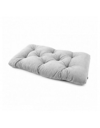 Sitzkissen für Paletten | Gesteppt | Cordstoff | 120x60 cm | Farbe Grau