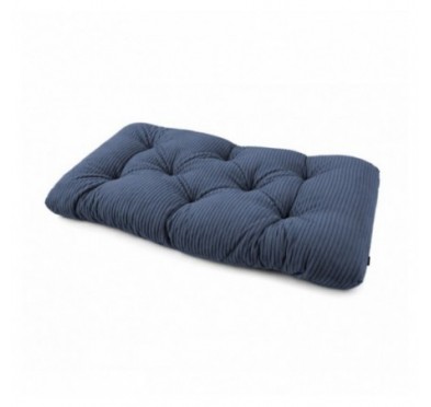 Sitzkissen für Paletten | Gesteppt | Cordstoff | 120x60 cm | Farbe Dunkelblau