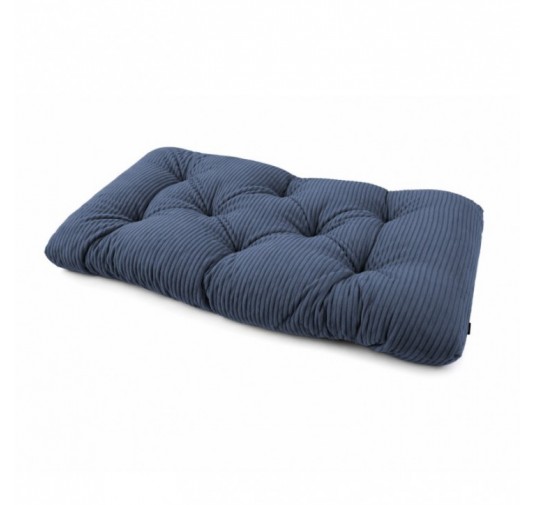 Sitzkissen für Paletten | Gesteppt | Cordstoff | 120x60 cm | Farbe Dunkelblau