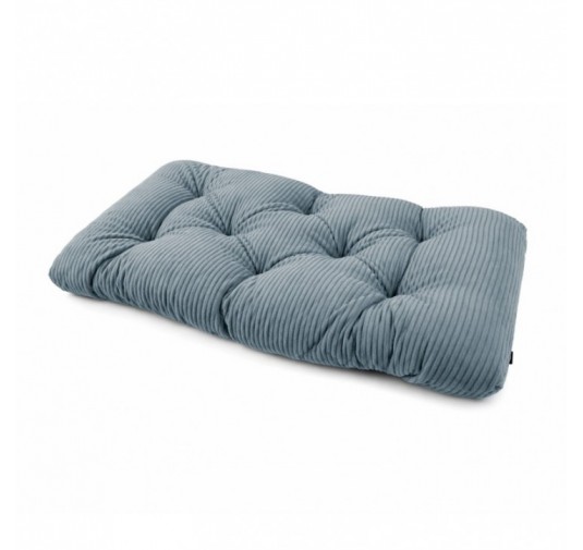 Sitzkissen für Paletten | Gesteppt | Cordstoff | 120x60 cm | Farbe Blau