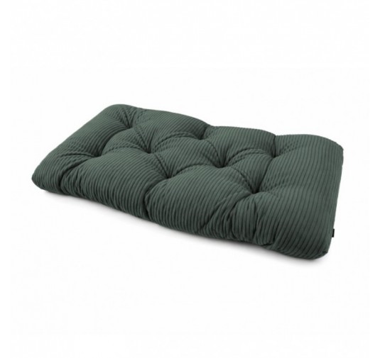 Sitzkissen für Paletten | Gesteppt | Cordstoff | 120x60 cm | Farbe Dunkelgrün