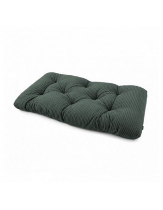 Sitzkissen für Paletten | Gesteppt | Cordstoff | 120x60 cm | Farbe Dunkelgrün