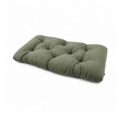 Sitzkissen für Paletten | Gesteppt | Cordstoff | 120x60 cm | Farbe Grün