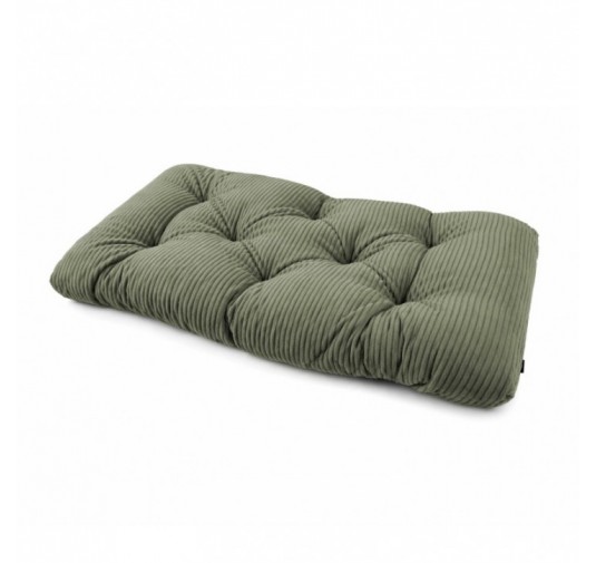 Sitzkissen für Paletten | Gesteppt | Cordstoff | 120x60 cm | Farbe Grün