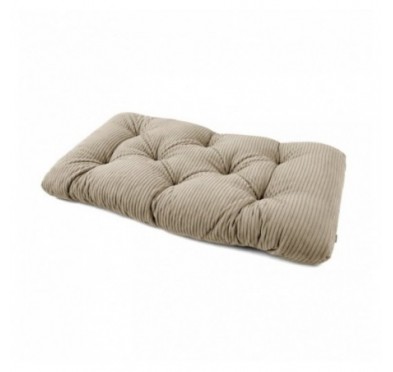 Sitzkissen für Paletten | Gesteppt | Cordstoff | 120x60 cm | Farbe Braun