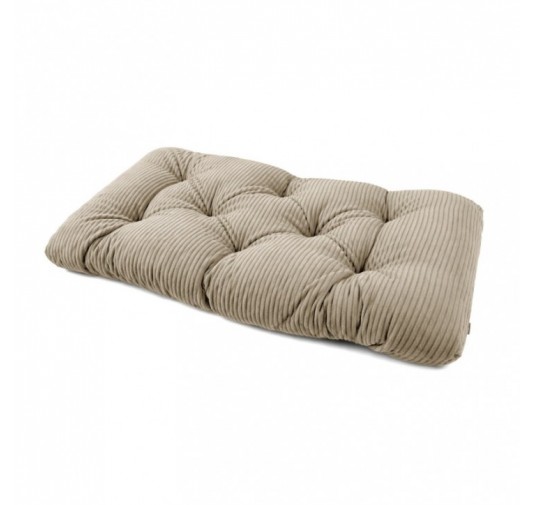 Sitzkissen für Paletten | Gesteppt | Cordstoff | 120x60 cm | Farbe Braun