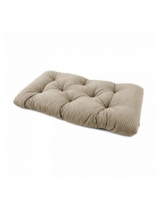 Sitzkissen für Paletten | Gesteppt | Cordstoff | 120x60 cm | Farbe Braun