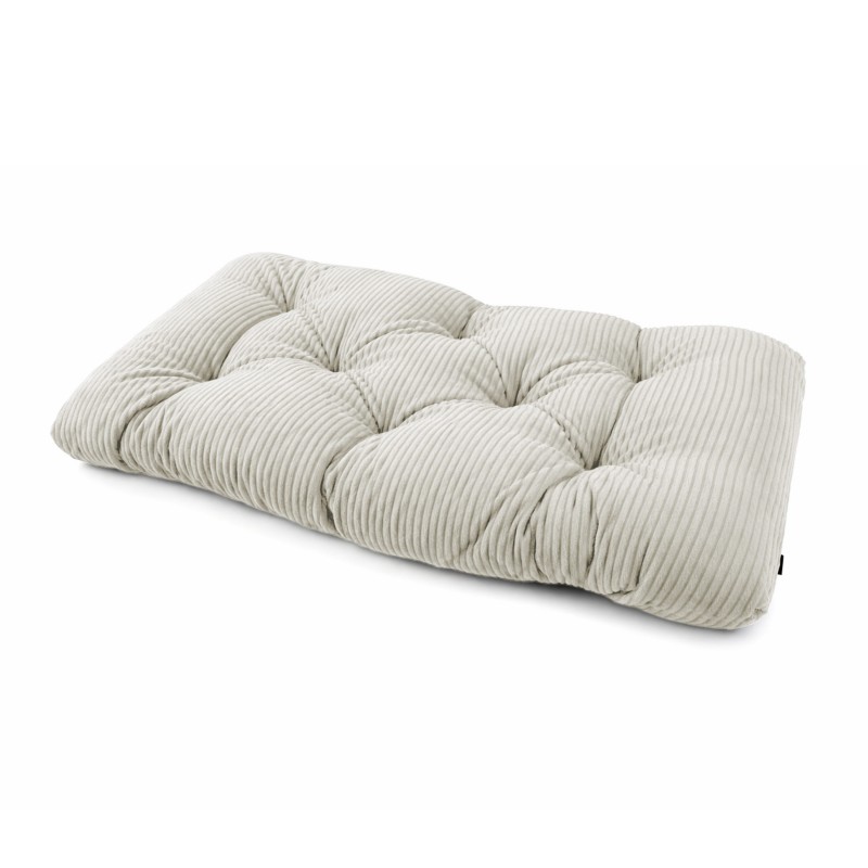 Sitzkissen für Paletten | Gesteppt | Cordstoff | 120x60 cm | Farbe Dunkelbeige