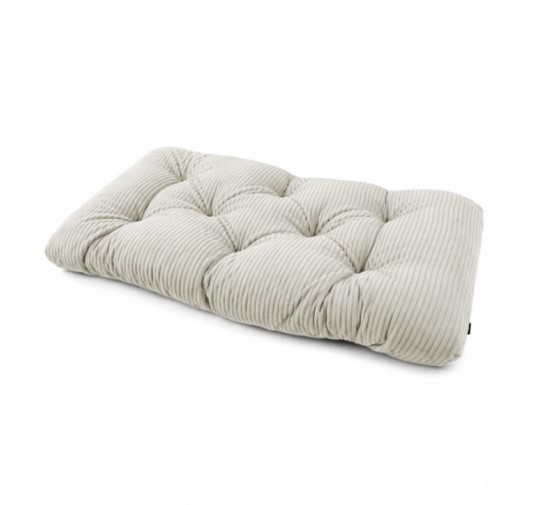 Sitzkissen für Paletten | Gesteppt | Cordstoff | 120x60 cm | Farbe Dunkelbeige