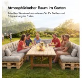 Sitzkissen für Paletten | Gesteppt | Cordstoff | 120x60 cm | Farbe Dunkelbeige