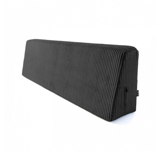 Rückenkissen für Paletten | Cordstoff | 120x40 cm | Farbe Dunkelgrau