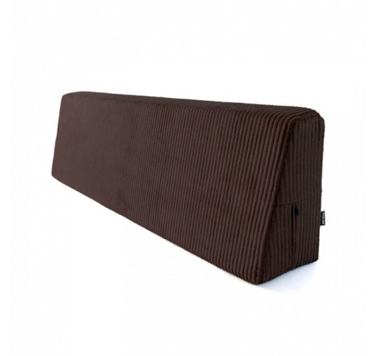 Rückenkissen für Paletten | Cordstoff | 120x40 cm | Farbe Dunkelbraun