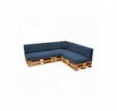 8er Set Palettenkissen | Cordstoff | Farbe Dunkelblau