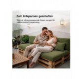 8er Set Palettenkissen | Cordstoff | Farbe Blau