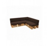 8er Set Palettenkissen | Cordstoff | Farbe Dunkelbraun