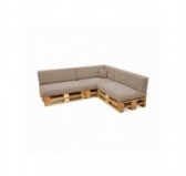 8er Set Palettenkissen | Cordstoff | Farbe Braun