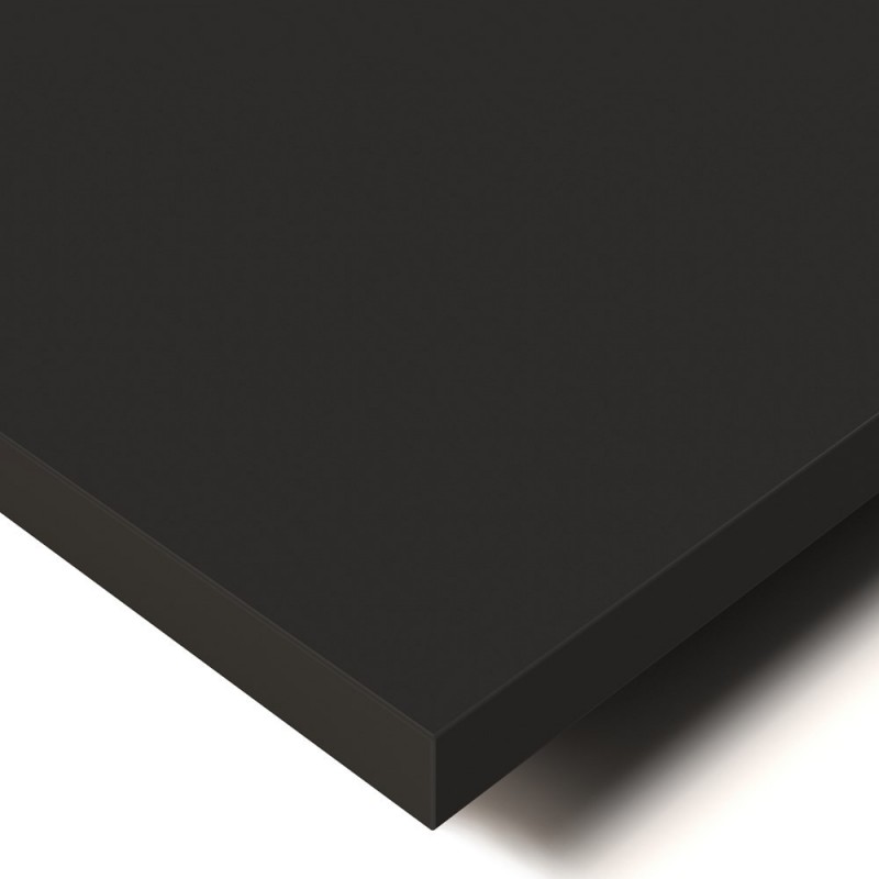 Tischplatte für Schreibtisch, Tisch - 2.5cm Schwarz 120x60 cm