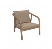 Stuhlkissen für Rattan & Gartenmöbel, 2er Set: Sitzkissen 40x40x5 cm + Rückenlehne 50x40x15 cm, Beige