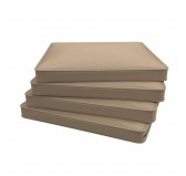 Sitzkissen, Stuhlkissen, Sitzpolster für Rattanmöbel & Gartenmöbel, 70x70x5 cm, Beige