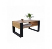 Couchtisch für Wohnzimmer oder Büro, Craft Eiche, 60,5 x 53,6 x 45 cm